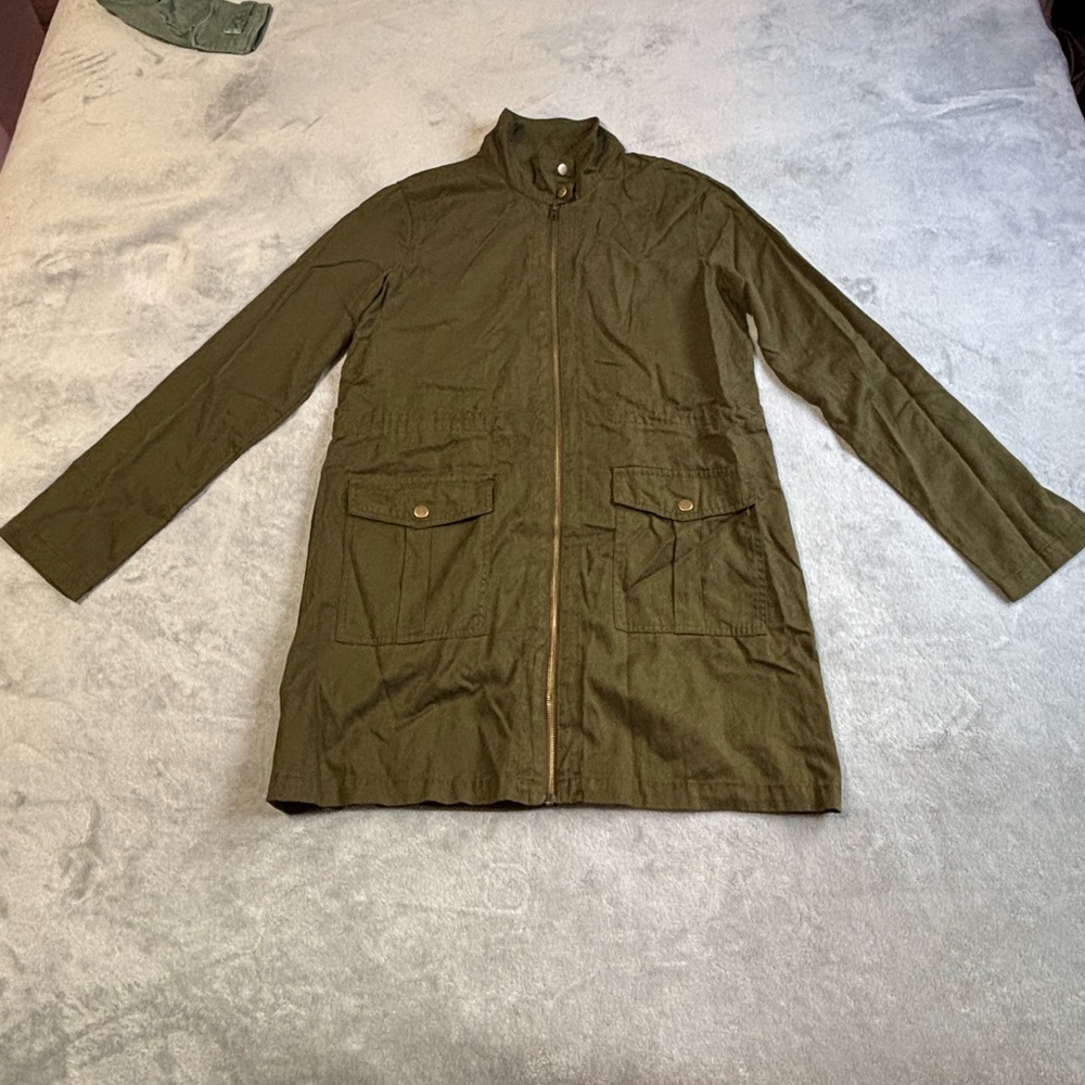 Forever 21 Army Green Spring Utility Jacket